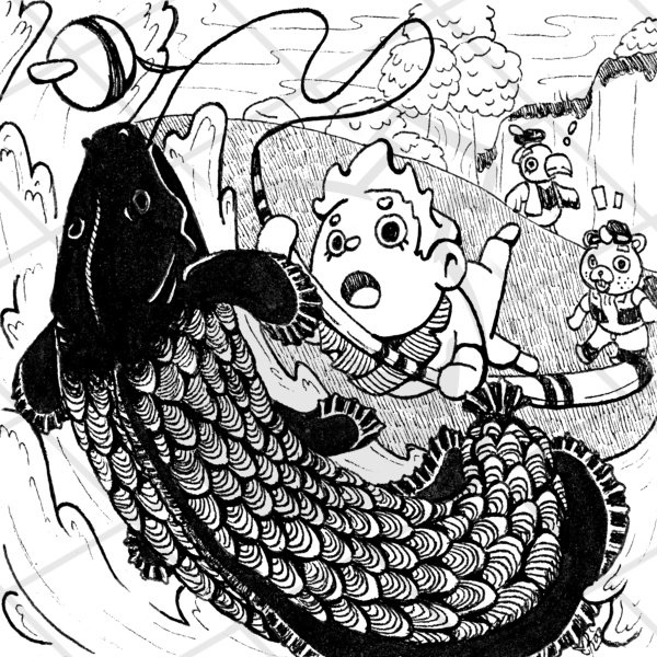 Affiche 15x15 Jeu vidéo | Arapaima Crossing