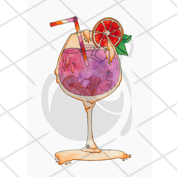 Lot affiches A4 LGBTQ+ | Cocktail Glass