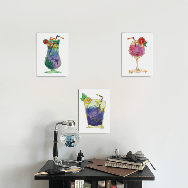Lot affiches A4 LGBTQ+ | Cocktail Glass
