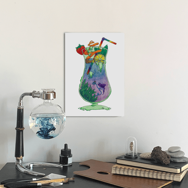 Affiche A4 LGBTQ+ | Rainbow Glass